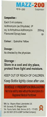 Mazz 200mg Bottle Of 30ml Suspension
