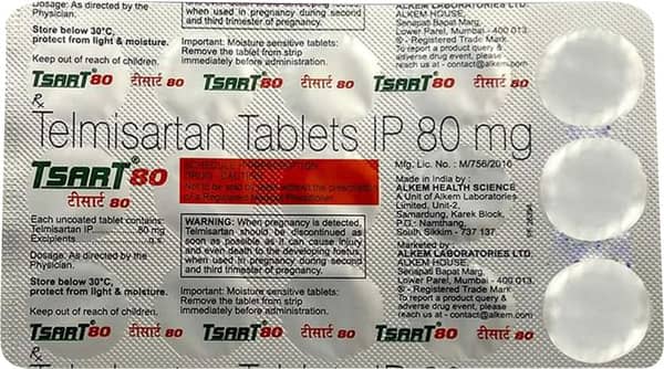 Tsart 80mg Strip Of 15 Tablets
