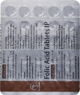 Truefoli 5mg Strip Of 30 Tablets