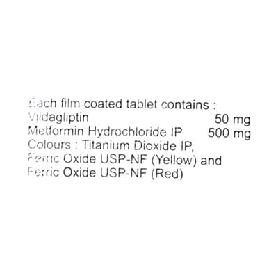 Vilapil M 50/500mg Strip Of 15 Tablets