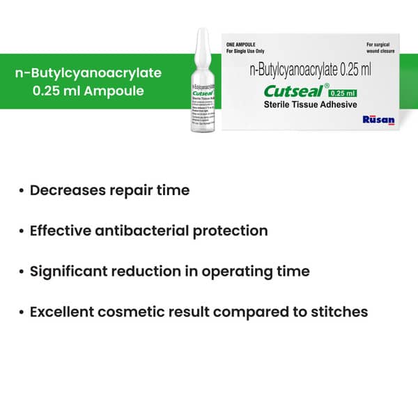 Cutseal Ampoule Of 0.25Ml Sterile Tissue Adhesive