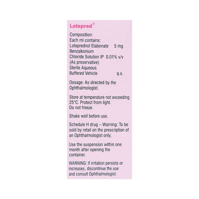 Lotepred 1% Bottle Of 5ml Eye Drops
