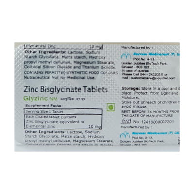 Glyzinc Nm Strip Of 10 Tablets