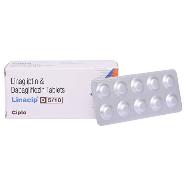 Linacip D 5/10mg Strip Of 10 Tablets