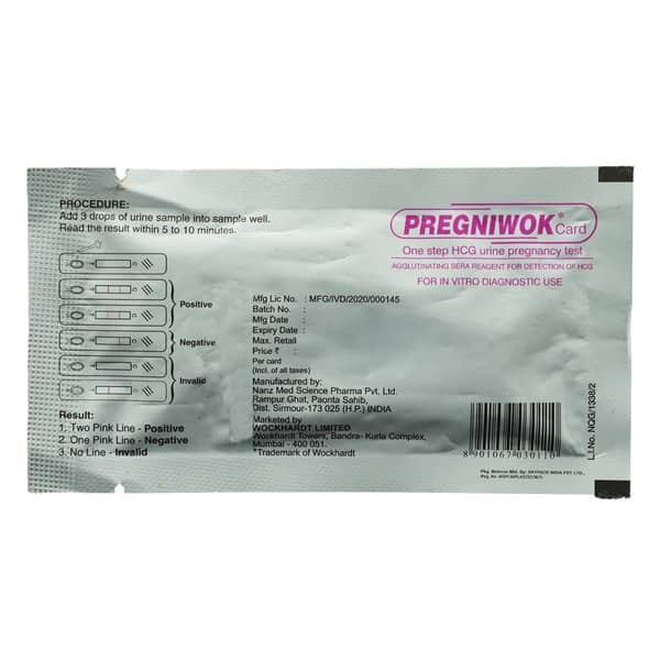 Pregniwok Pregnancy Test Card 1 Unit