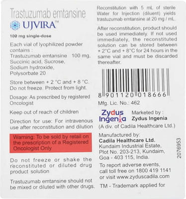 Ujvira 100mg Dry Vial Of 1 Powder For Injection