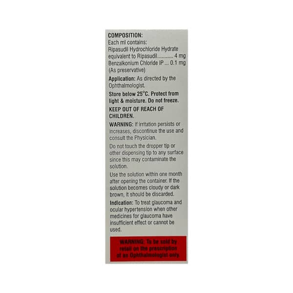 Riparock Bottle Of 5ml Eye Drops
