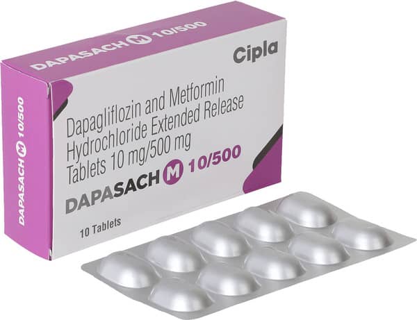 Dapasach M 10/500mg Strip Of 10 Tablets