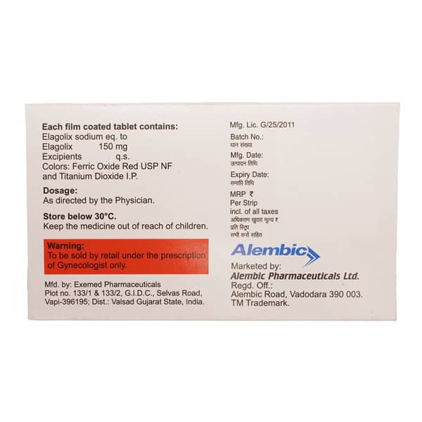 Unigolix 150mg Strip Of 10 Tablets