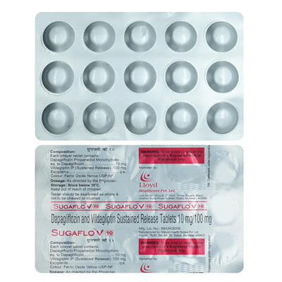Sugaflo V 10mg Strip Of 15 Tablets