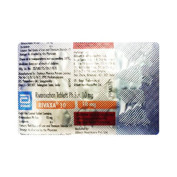 Rivaxa 10mg Strip Of 15 Tablets