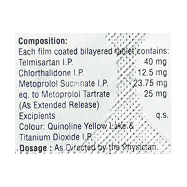 Telma Mct 40/25/12.5Mg Strip Of 10 Tablets
