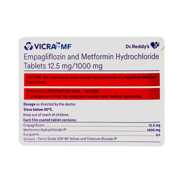Vicra Mf 12.5/1000mg Strip Of 10 Tablets