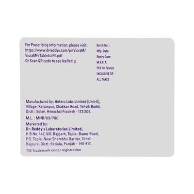 Vicra Mf 12.5/1000mg Strip Of 10 Tablets