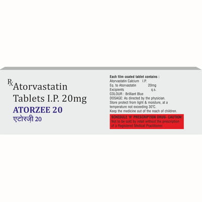 Atorzee 20mg Strip Of 10 Tablets