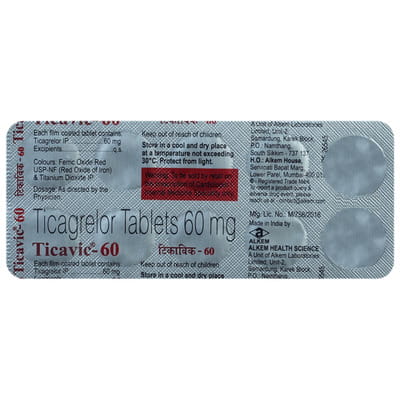 Ticavic 60mg Strip Of 10 Tablets