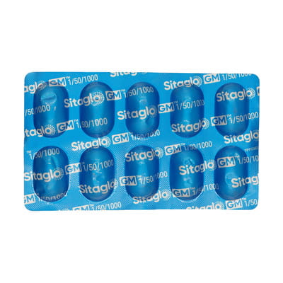 Sitaglo Gm 1/50/1000mg Strip Of 10 Tablets