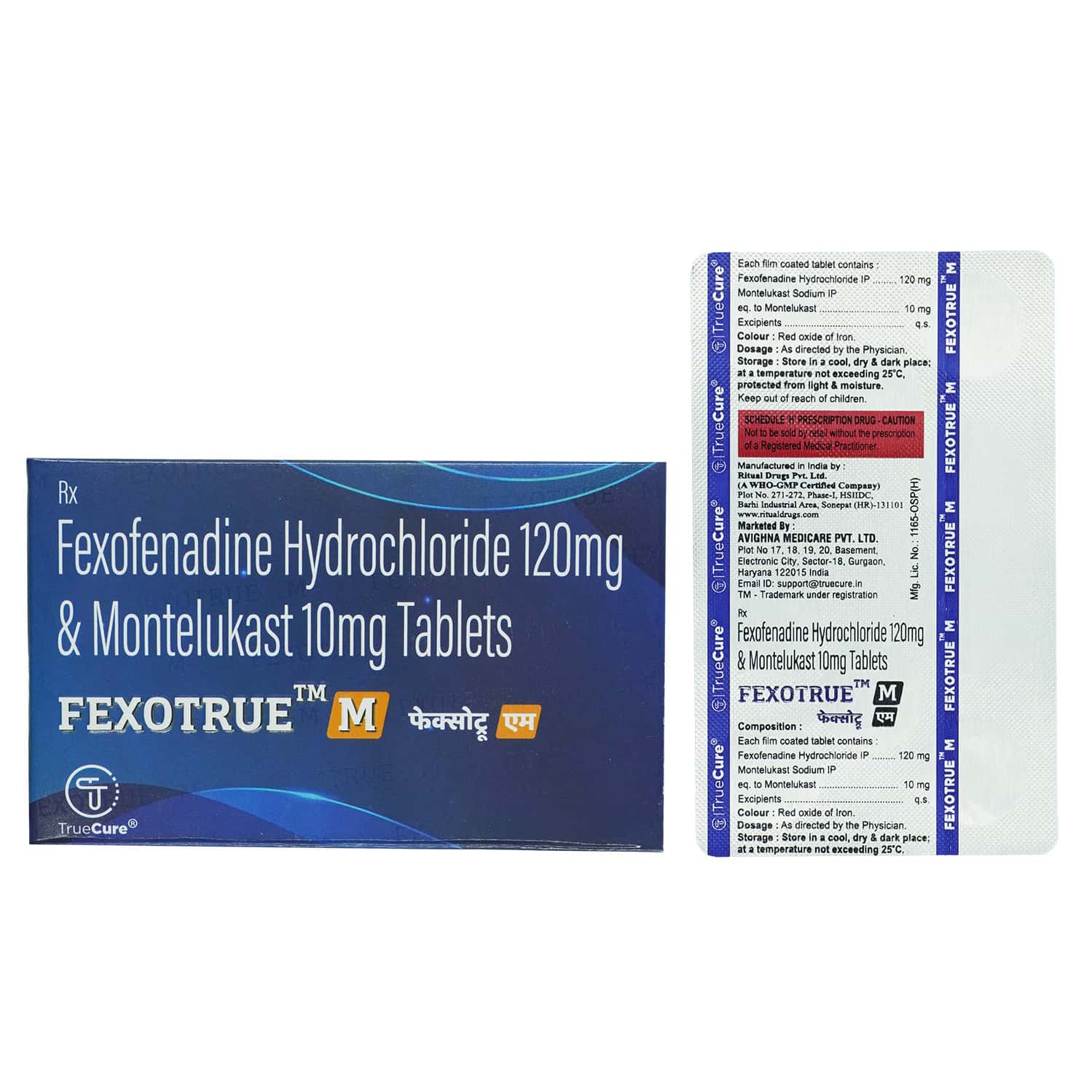 Fexotrue M Strip Of 10 Tablets: Uses, Side Effects, Price & Dosage ...