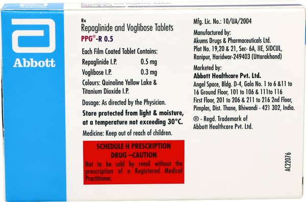 Ppg R 0.5mg Strip Of 15 Tablets