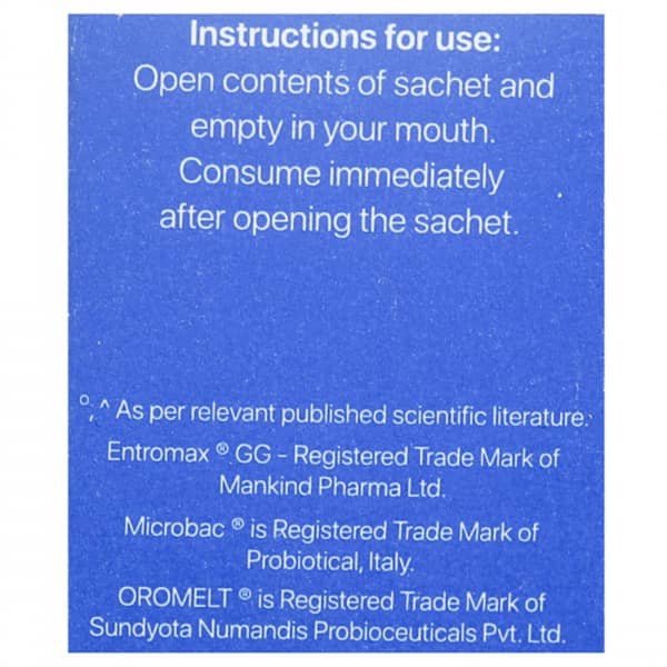 Entromax Gg Vanilla Flavour Sugar Free Sachet Of 1gm Oral Powder