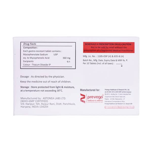 Mycoflate S 360Mg Strip Of 10 Tablets