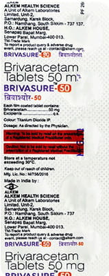 Brivasure 50mg Strip Of 10 Tablets