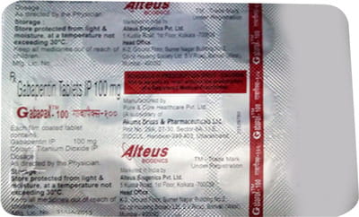 Gabapax 100mg Strip Of 15 Tablets