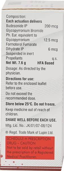 Budamate G 200mcg Hfa Packet Of 120 Metered Dose Inhaler