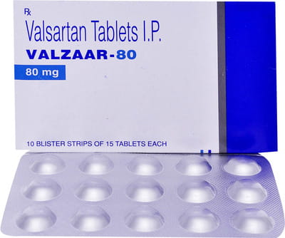 Valzaar 80mg Strip Of 15 Tablets
