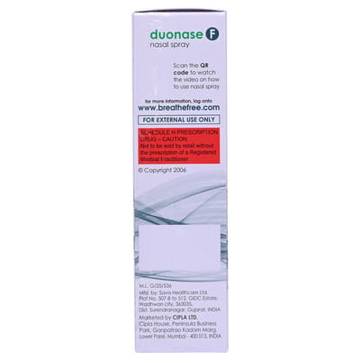 Duonase F 70md Bottle Of 9.8gm Nasal Spray