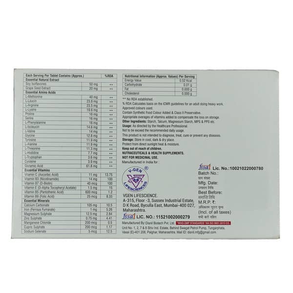 Mvbc Hair Strip Of 15 Tablets