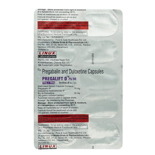 Pregalift D 75/30 Strip Of 10 Capsules