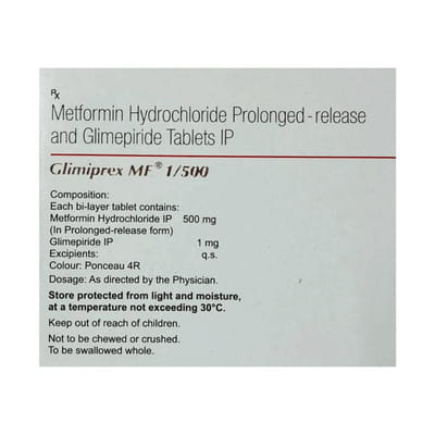 Glimiprex Mf 1/500mg Strip Of 15 Tablets