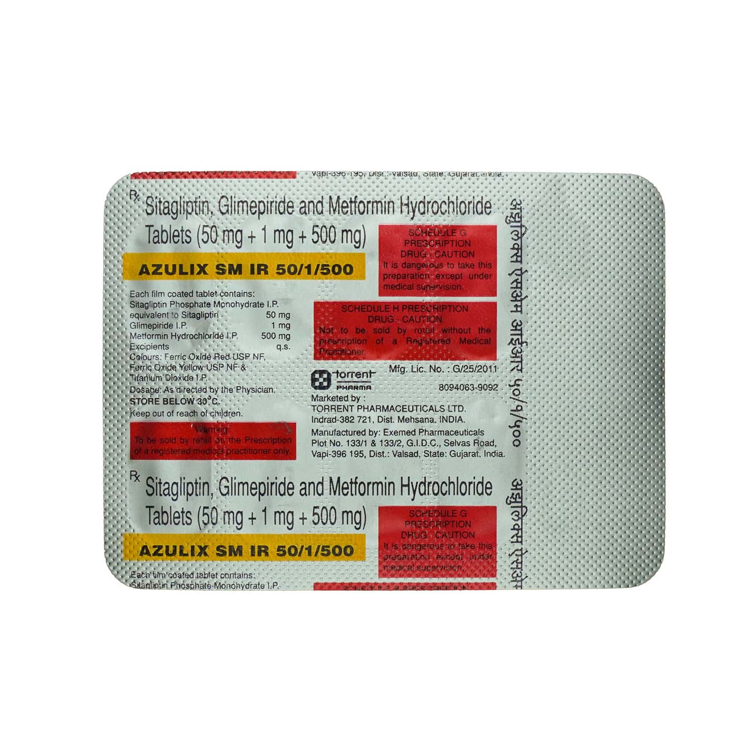 Azulix Sm Ir 50/1/500mg Strip Of 10 Tablets: Uses, Side Effects, Price ...