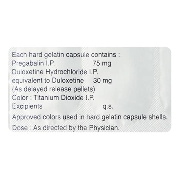 Pregeb D 75/30mg Strip Of 10 Capsules