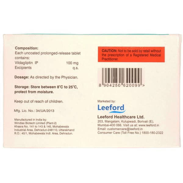 Vidadeb 100mg Sr Strip Of 15 Tablets