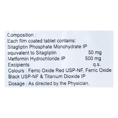 Emsita M 50/500mg Strip Of 10 Tablets