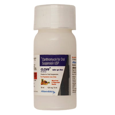 Cloff 125mg Mixed Fruit And Peppermint Flavour Bottle Of 30ml Dry Syrup