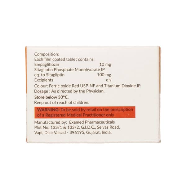 Empahope S 10/100mg Strip Of 10 Tablets