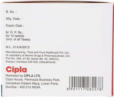 Metolar Trio 25mg Strip Of 10 Tablets