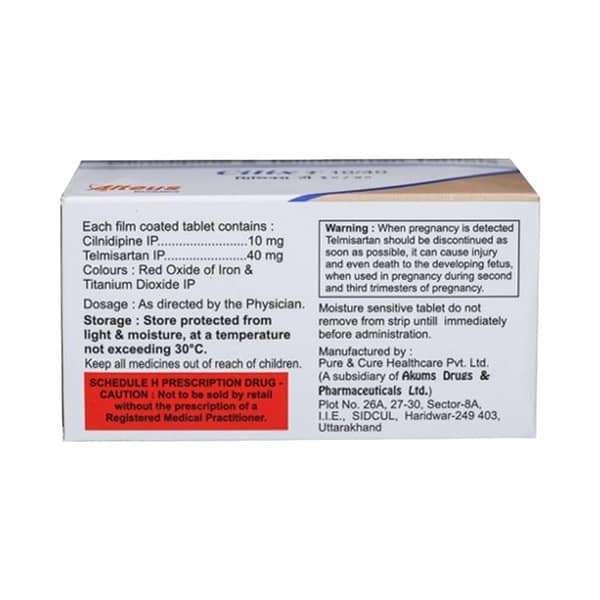 Cilix T 10/40mg Strip Of 15 Tablets