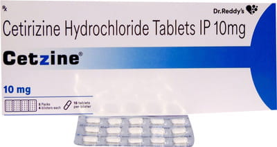 Cetzine 10mg Strip Of 15 Tablets