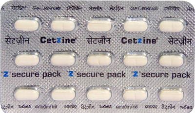 Cetzine 10mg Strip Of 15 Tablets