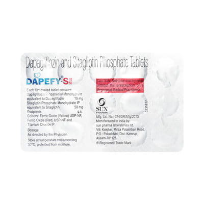 Dapefy S 10/50mg Strip Of 15 Tablets