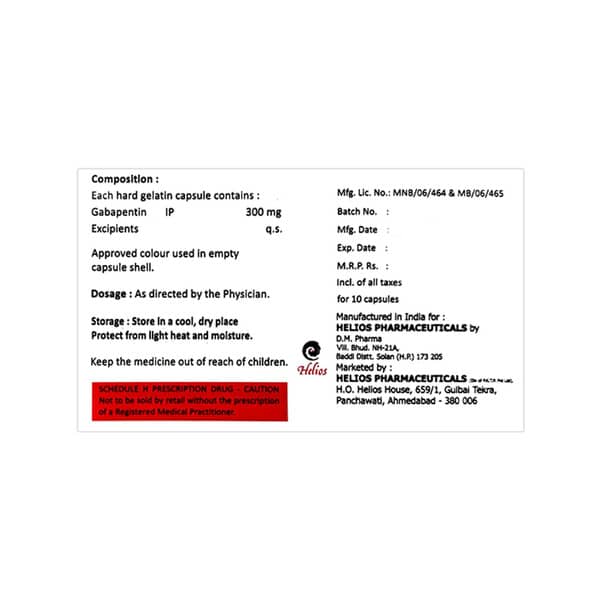Gabanim 300Mg Strip Of 10 Capsules