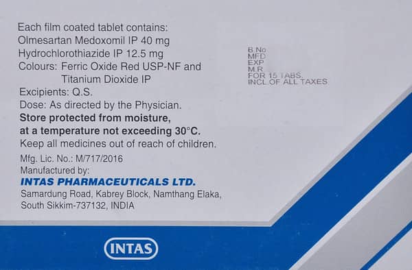 Olmark H 40mg Strip Of 15 Tablets