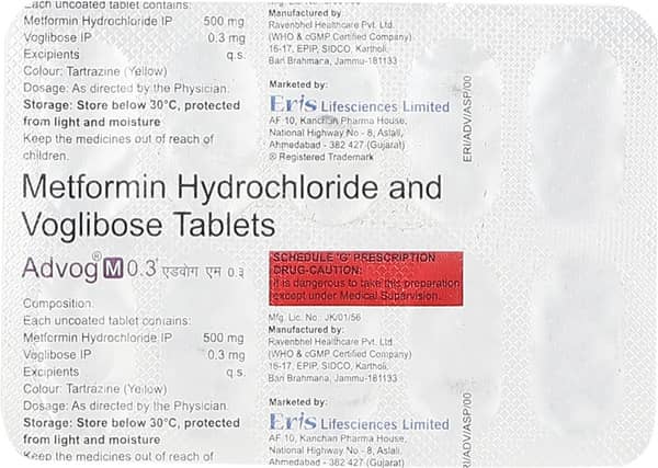 Advog M 0.3mg Plus Strip Of 10 Tablets