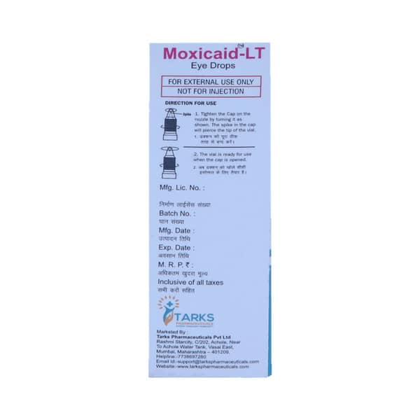 Moxicaid Lt Bottle Of 5ml Eye Drops