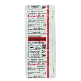 Betablock Xl 50 Strip Of 10 Tablets