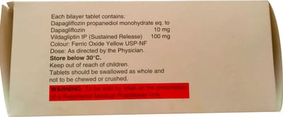 Daparyl V 10/100mg Strip Of 10 Tablets